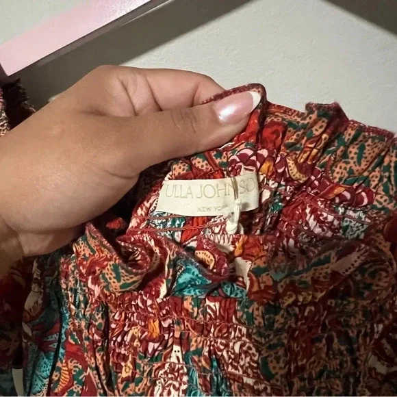 NWT Ulla Johnson Arlo 100% Cotton Poplin Romper Playsuit Size 6 - Picture 11 of 15